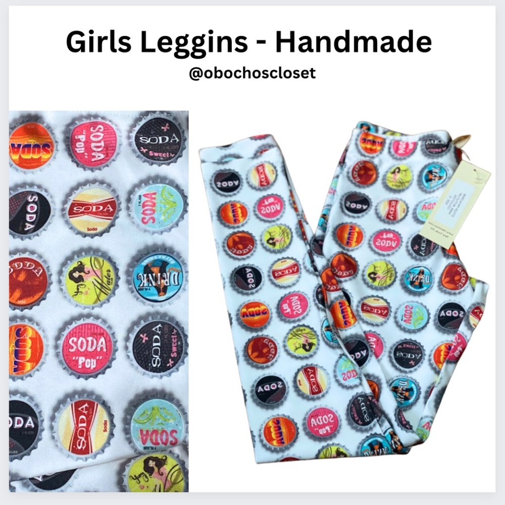 Full Leggins / BUNDLE & SAVE /Print: Bottle Cap Collection